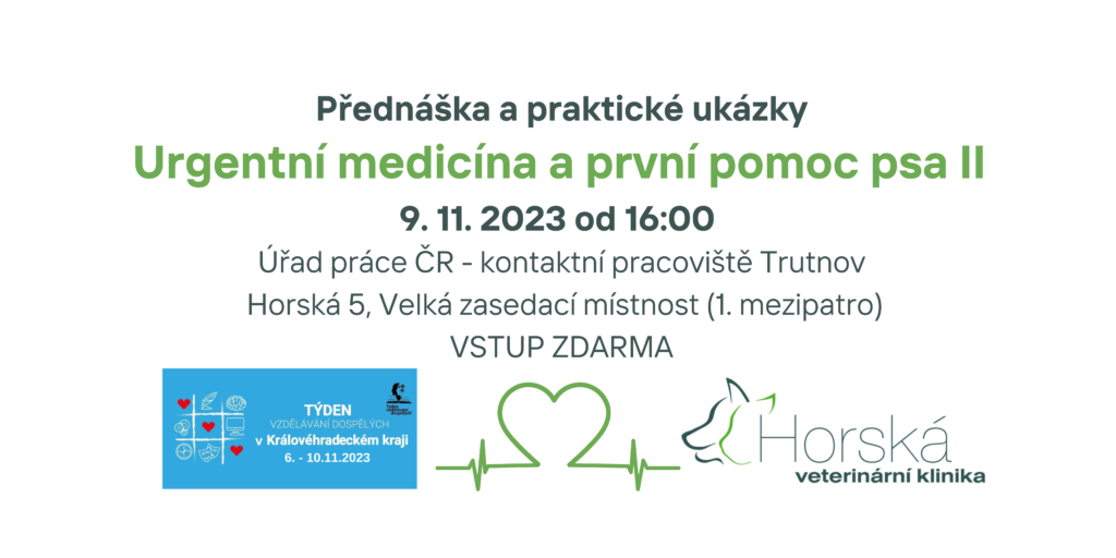 prvni pomoc psa trutnov